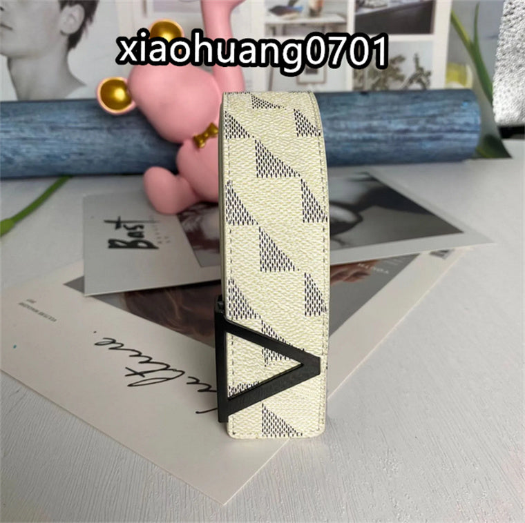 Simple designer belt men genuin leather belt high quality plated gold buckle classical leters fashion black djustale waist luxry belt daily rnaments