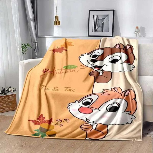 Chip Dale Cartoon Anime kawai Blanket for Super Soft Cute Blanket for Travel Bedding Couch Sofa Bed Blanket Birthday GiftXJ241111