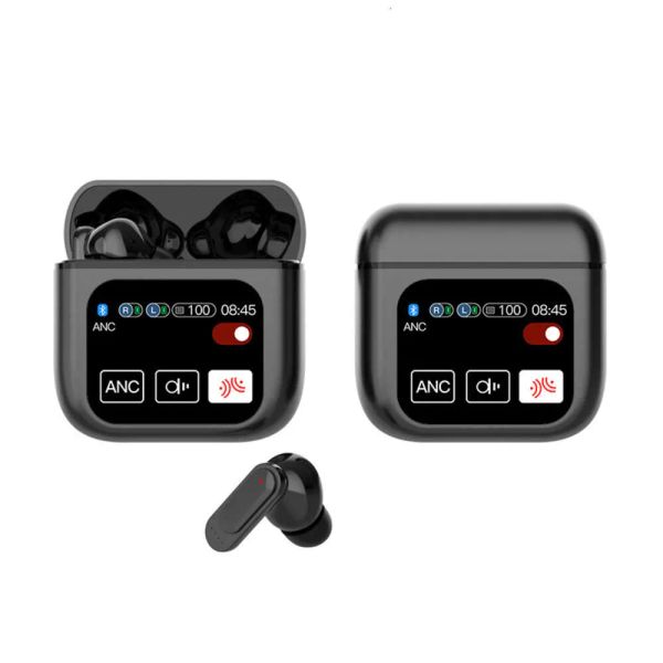 LED touch screen SE60 TWS Wireless Bluetooth 5.4 Colorful Screen Digital Display ANC ENC Headsets Earphones Noise Cancelling Earbuds Headpho