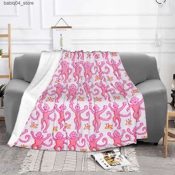 Bedding sets Pink Roller Rabbit Blankets Coral Fleece Plush Autumn-Winter Cute Animal Super Soft Throw Blanket for Bedding Office Quilt L240