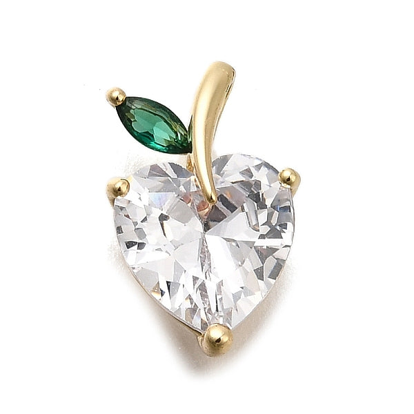 Messingpflaster klare Zirkonia Charms