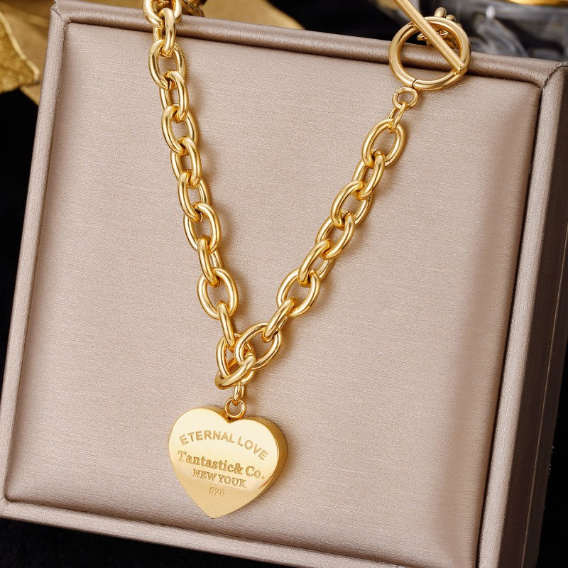 womens heart necklace designer jewelry tiff viking silver chain angel tennis chains for men charm choker cjeweler 18K gold plated vivian westwood pe