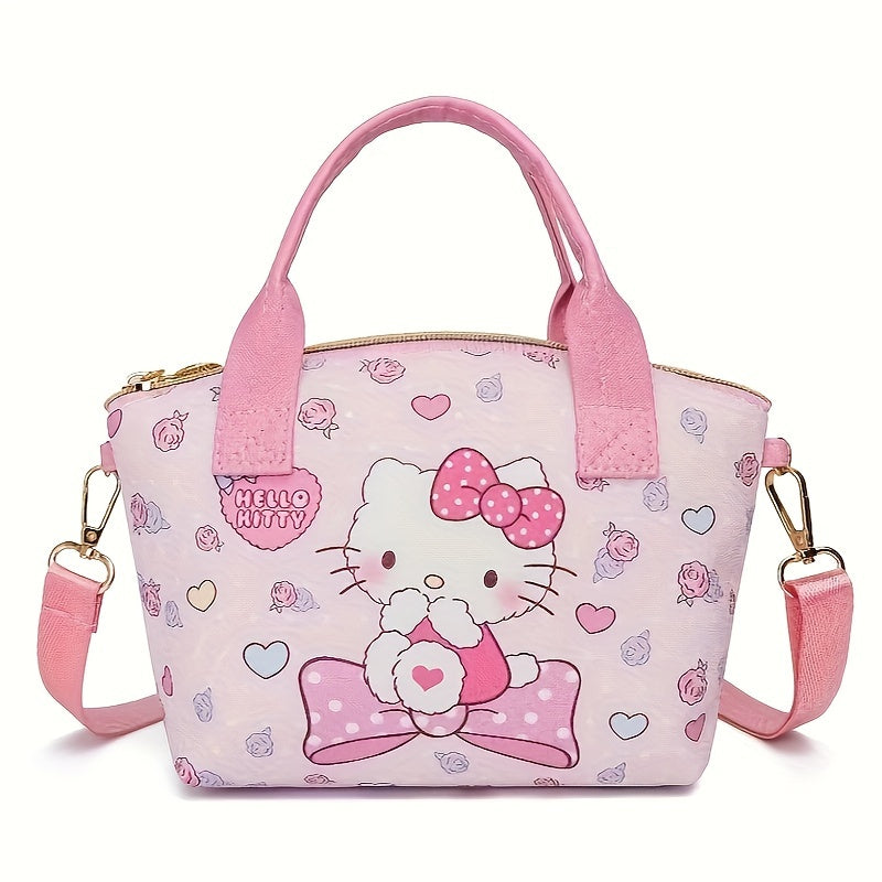 TEMU 1pc Multi-functional Handbag, Cute Anime Shoulder Bag, Kuromi, Mymelody, Cinnamoroll, Hello Kitty Tote Bag