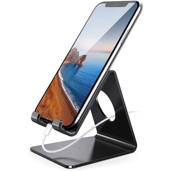 Cell Phone Stand Mobile Holder Dock Cradle For Desk iPhone 15 14 Plus 13 Pro Max 12 11 8 Samsung Xiaomi iPad Mini Kindle Support Y240806