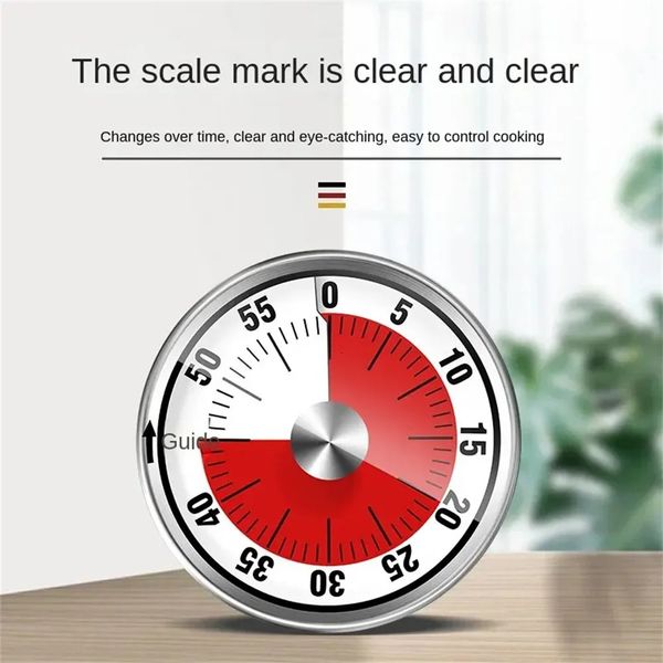 1 Video Timer Mechanical Countdown Kitchen and Class Room Baking Clock para ensino de reuniões de culinária 241212