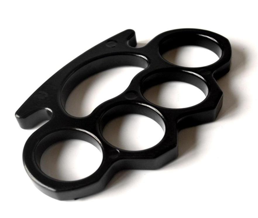 New Gilded Thick 13mm Steel Brass Knuckle Duster Color Black Plating Silver Hand Tool Ctch High Quality 1703 Z24207555