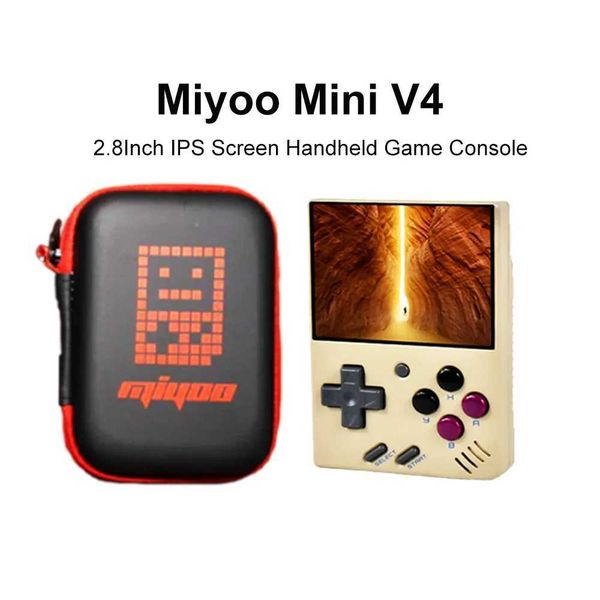 Game Controllers Joysticks Miyoo Mini V4 Handheld Game Console 2.8Inch I Screen Video Game Console Linux System Classic Gaming Emulator Port