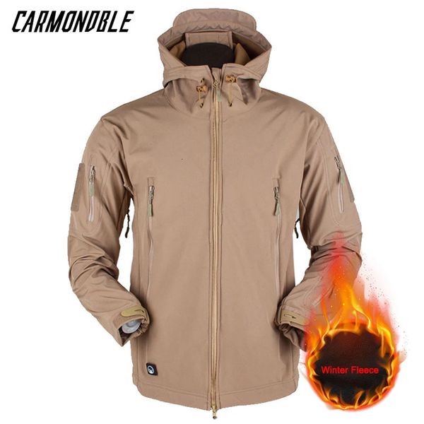 CARMONDBLE Winter Mens Cycling Mountain Bike Jacket Waterproof Windproof Thermal Fleece Outerwear Ropa Ciclismo Hombre Mtb Coat 241202