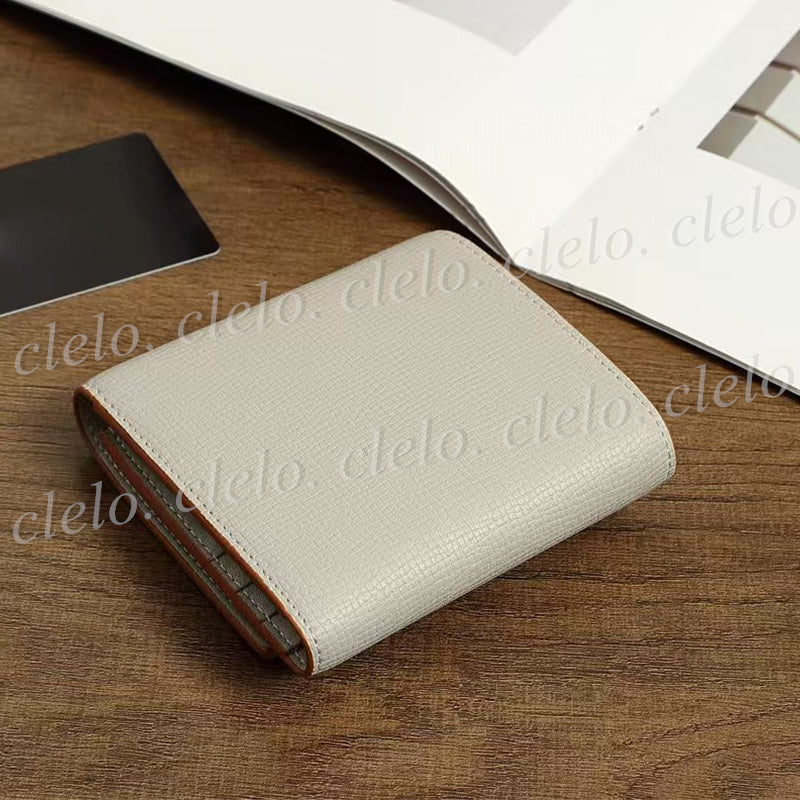 Hollow Metal Hardware Fashion Women&#039;s Wallet Purse Card Holder with Box