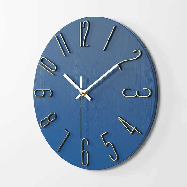 3D digital living room wall clock simple and creative home dial fashionable decoration clock 12 inches 30CM wall clock W250107