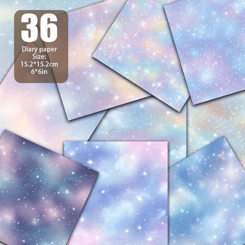 TEMU Magic Starry Night And Stars, Sky Is Filled With Soft And Warm Starlight, And Elegant Constellations Are Dotted , Like A . Suitable For Notebook