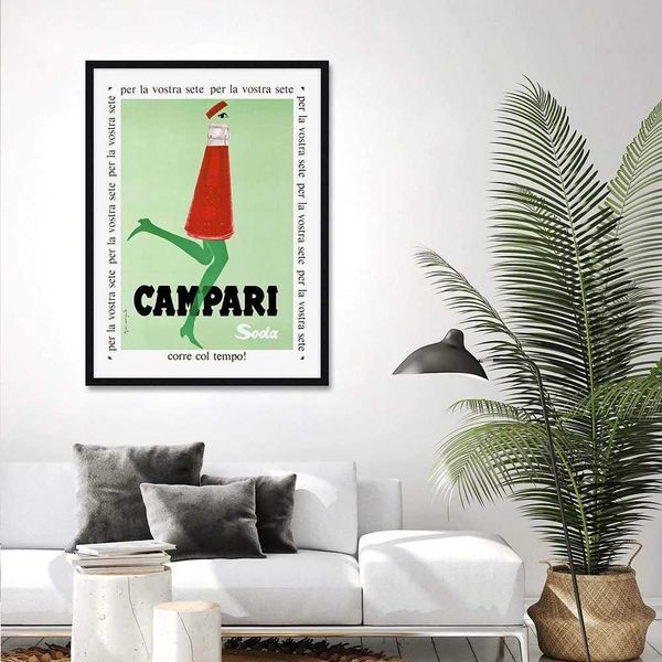 Fashion Abstract Wine Posters Nordic Campari Soda Watercolor Canvas Painting Wall Art Print Pictures for Kitchen Home Decoration W241109