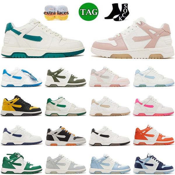Designer chaussure out off office men women low top shoes Black White Beige Blue Green Red Orange Pink Light Grey mens sneakers luxury train