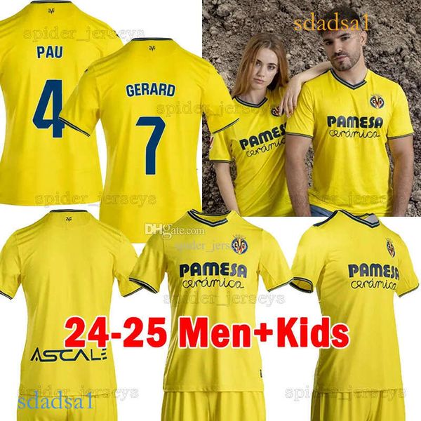 2024 2025 VillArrEal CF CAPOUE soccer jerseys 24 25 GERARD FOYTH SORLOTH A.PEDRAZA M.TRIGUEROS Men kids Kits soc full sets Football Shirts