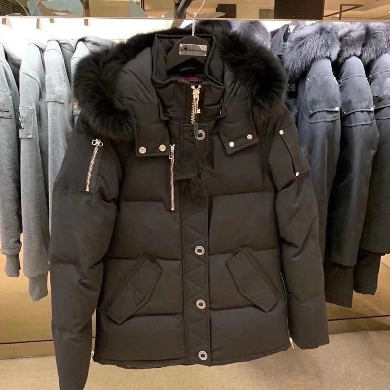 Men&#039;s down jacket really fur collar iacket Parkas 24ss Casual for Mens women nfc puffer jacket clipper Outwear Outdoor Doudoune Man Winter Coat