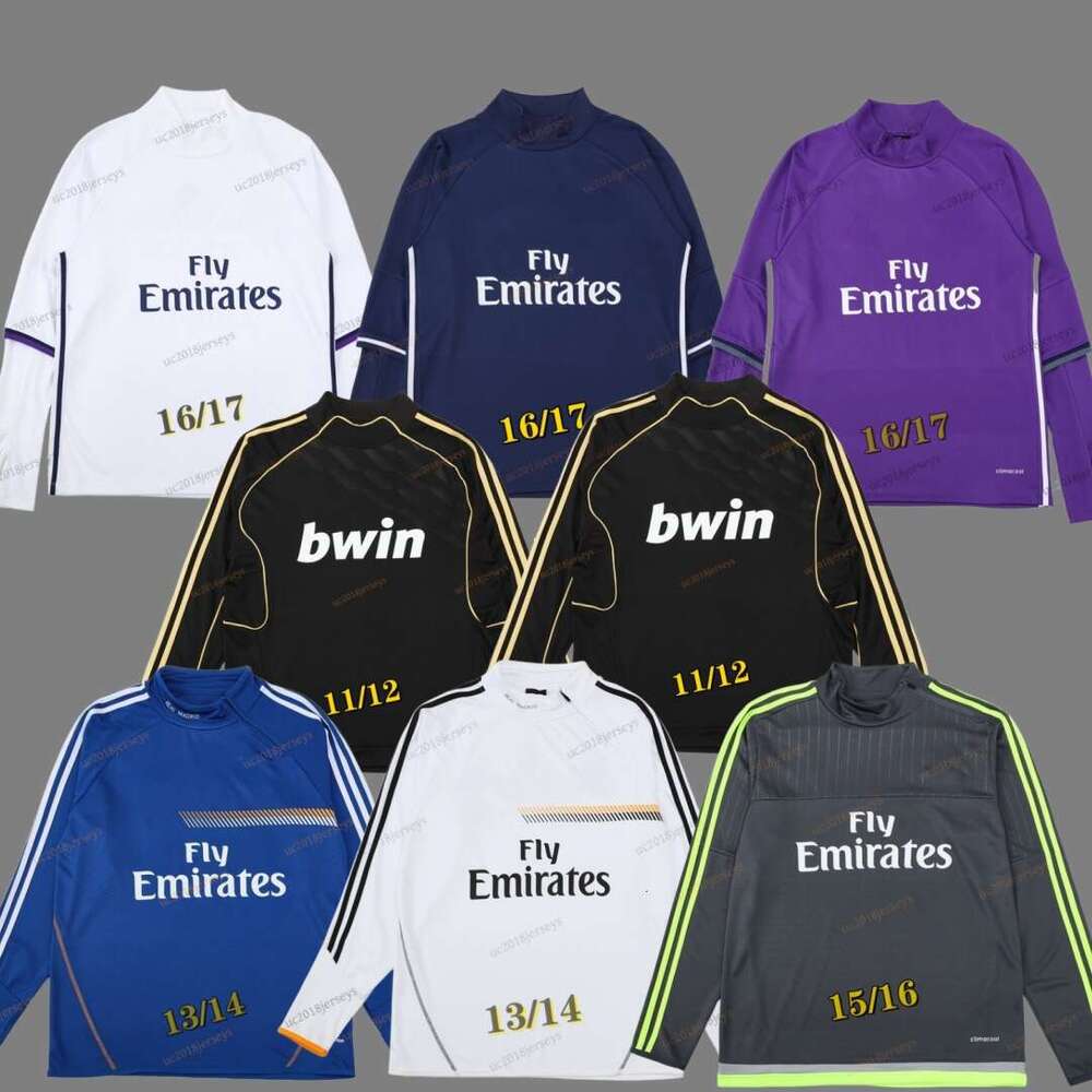 Retro Training shirt Madridsoccer tracksuit Men 03 04 05 06 08 09 10 11 12 13 14 15 16 17 ZIDANE RAUL Realsfootball classic Vintage training SHIRT