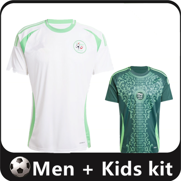 24 25 Algeria soccer jerseys 2024 2025 men kids kit Football Shirts Uniforms 16-2XL
