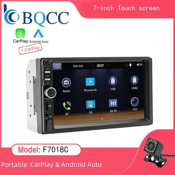 Other Electronics Universal CarPlay Android Auto 7-inch 2 Din car radio AutoRadio multimedia player suitable for Ford Volkswagen Golf 7018 J