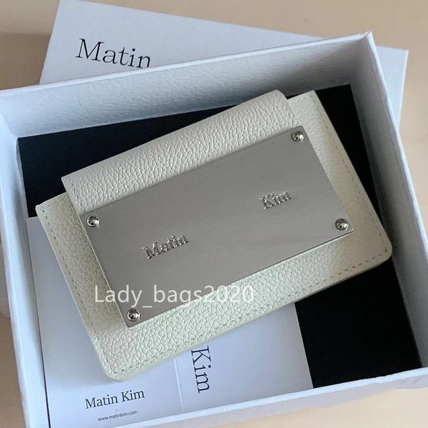 Matin Kim Wallet Designer Bag Matinkim Card Holders Bag Luxury Card Holder Classic Mini Simple Practical Wallet Leather Clutch Bags Womens M