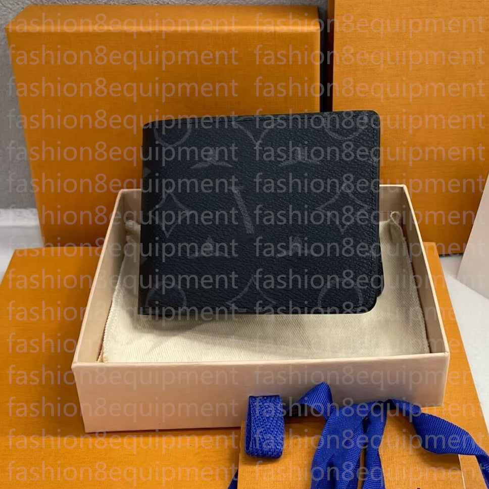 Top Luxury genuine leather Designer Wallet men Fashion Purse Retro Handbag For Men louisevuittuns carteras Classic Card Holders Famous Clutch lvt Wa