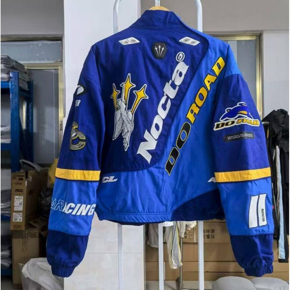 2025 New Racing Suit NOCTA jackets designer winter car motorcycle vintage Thick cotton coat stand collar zipper Windproof outerwear nocta Moto Rider