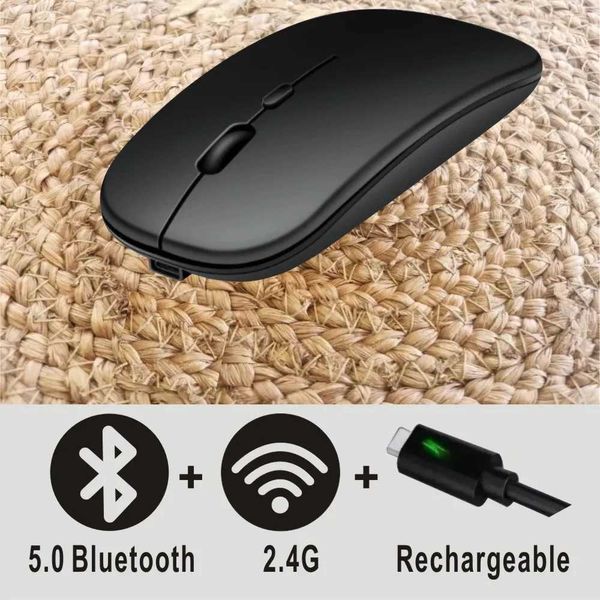 2.4 USB Mouse Charging Wireless Dual Mode 5.0 with Off Gamer Cputer Desktop Mouse suitable for PC laptops Y241116