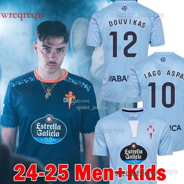 24 25 Celta Vigo Soccer Jerseys F. Beltran Paciencia IAGO ASPAS Swedberg Football Shirts 2024 2025 Home Away Miguel Men Uniforms Kids Kits s