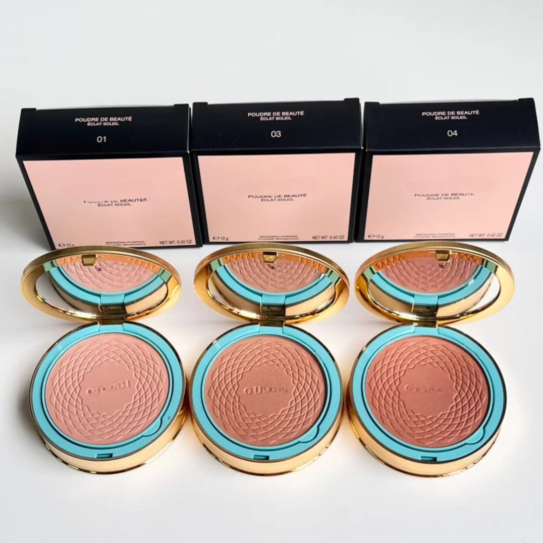 Womens Pressed Powder Face Powder Compact Cosmetics Maquillage Makeup Face Beauty Health Skincare Safety High Quality Fragrance High End 12g