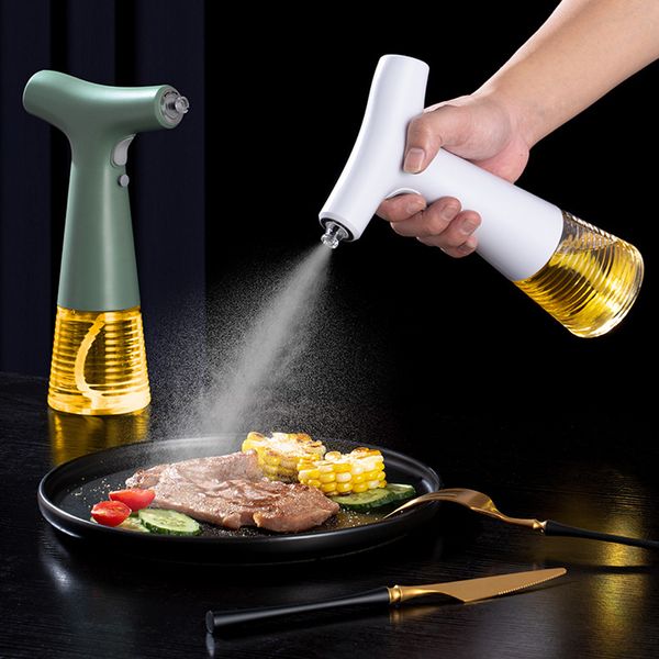 Herb Spice Tools Electric Olive Oil Spray Bottle Dispenser USB Charging Kitchen Soy Sauce Jar Vinegar Storage Bottle For BBQ Kitchen Oil Spr