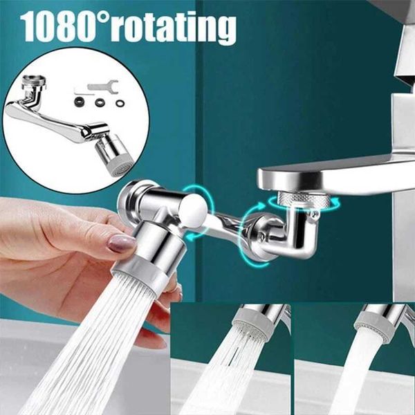 Copper Alloy 1080 Rotation Faucet Aerator Extender Anti Splash Filter Faucets Bubbler ZZLE Kitchen Saving Water SprayerC241211