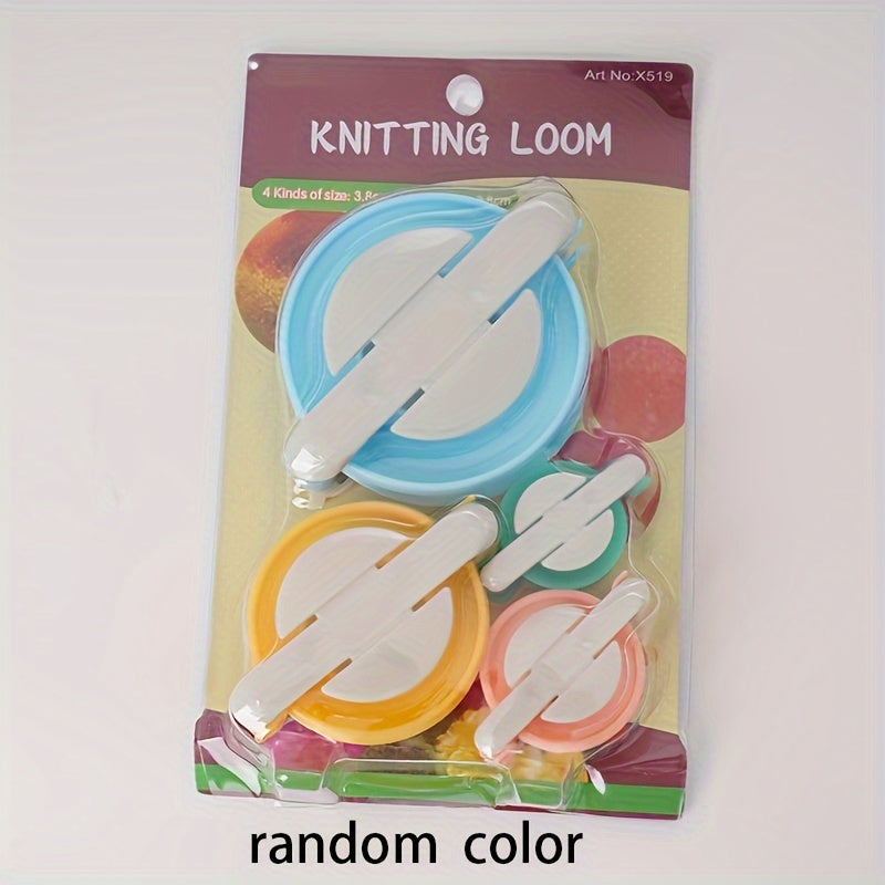TEMU Easy-to-use Pompom Maker Tool For Knitting And Crochet - Assorted Colors, 75g