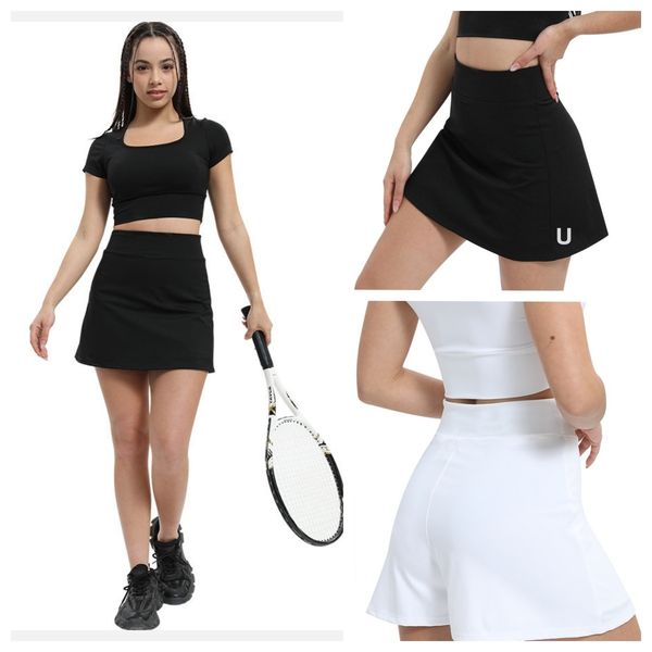 2025--Women Yoga Tennis Pace Skirt Gym Clothes Womens Designer Clothing Outdoor Sport Running Fitness A-line Sports Yoga Short Skirt