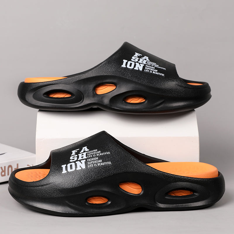 Men&#039;s Slippers Indoor Outdoor Sandals Beach Comfortable Soft Slides Casual Shoes Women Couple Flip-flops Home Slippers Sandals