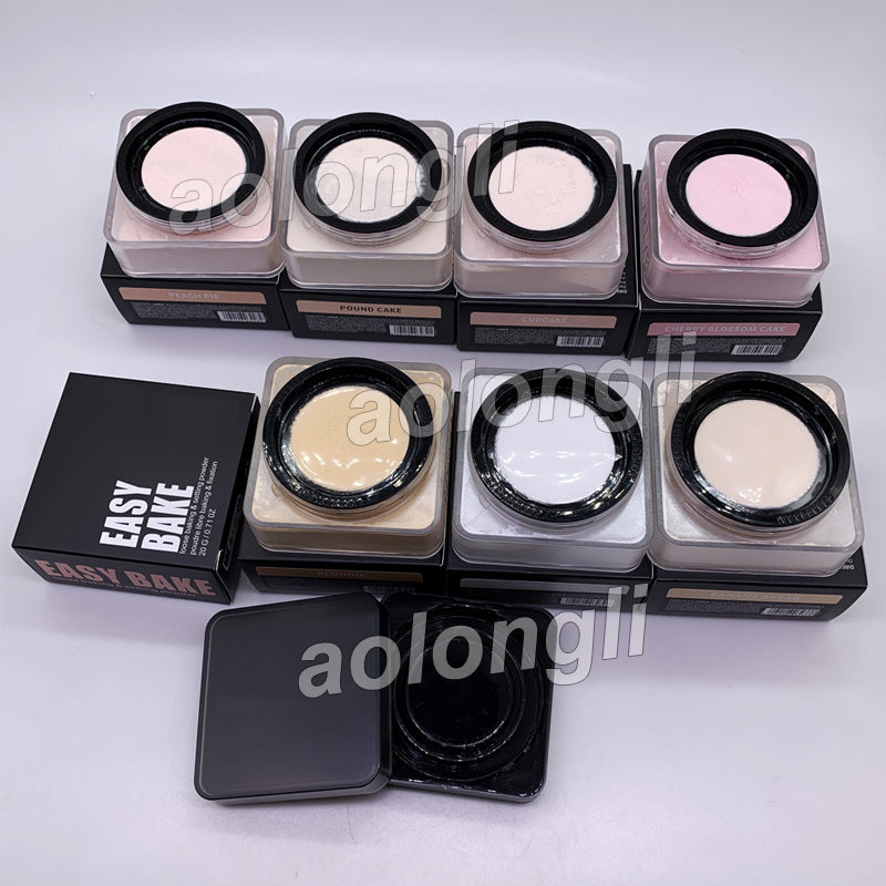 Easy Bake Loose Powder Baking Setting Powder Highlights Contour Concealer Foundation Brighten Limited Edition Cupcake Pound Cake Sugar Cookie 7 Colo