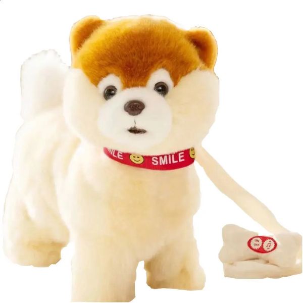 Robot Dog Toy Sound Control Interactive Animal Electronic Plush Puppy Cute Sing Song Talk Speak Pet Music Leash Teddy USB Charge 241219