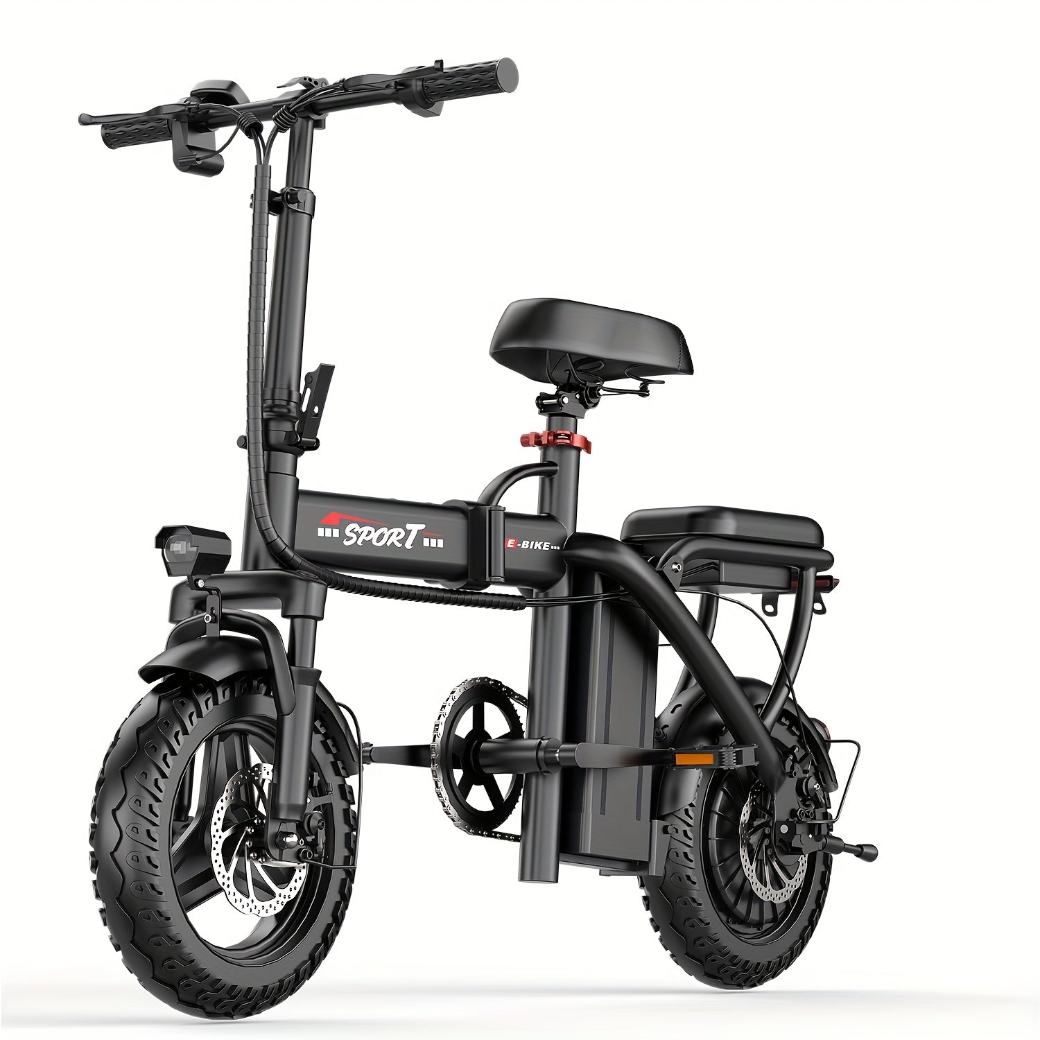 TEMU 500w , 48v 10ah Removable Lithium-battery, Stylish 14" Foldable Commuting Electric Bicycle For -s5-350w Commuter Scooter (without Seat)