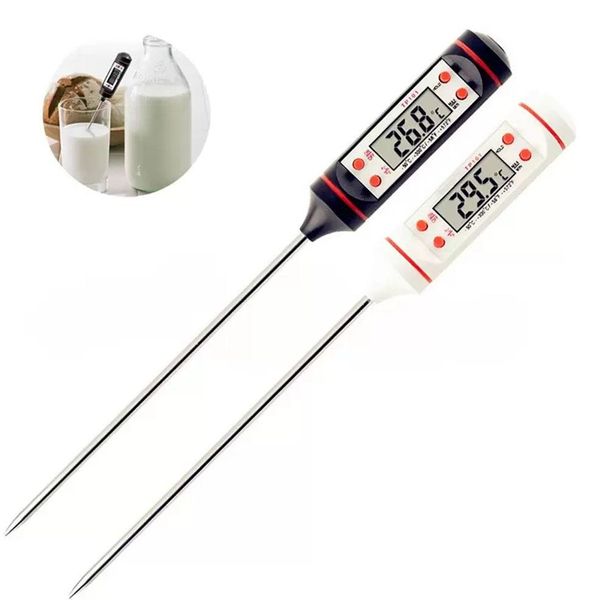 2022 new fashion Stainless Steel BBQ Meat Thermometer Kitchen Digital Cooking Food Probe Hangable Electronic Barbecue Household Temperature