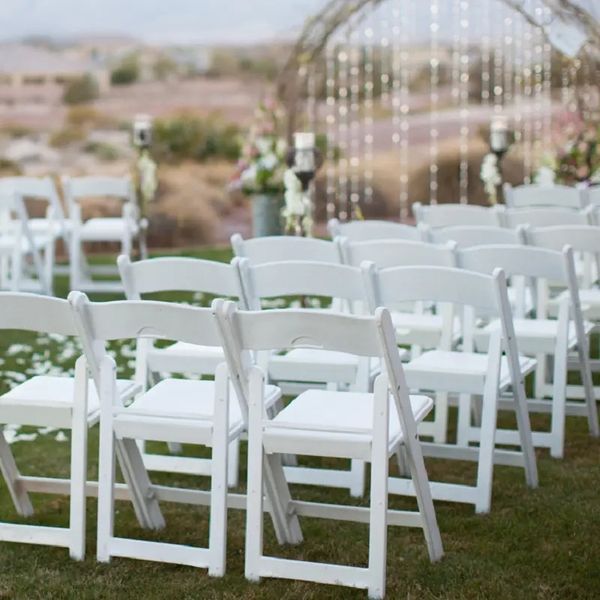Wholesale Outdoor - Garden transparent crystal -white chair suppliers bamboo folding chair wedding 869