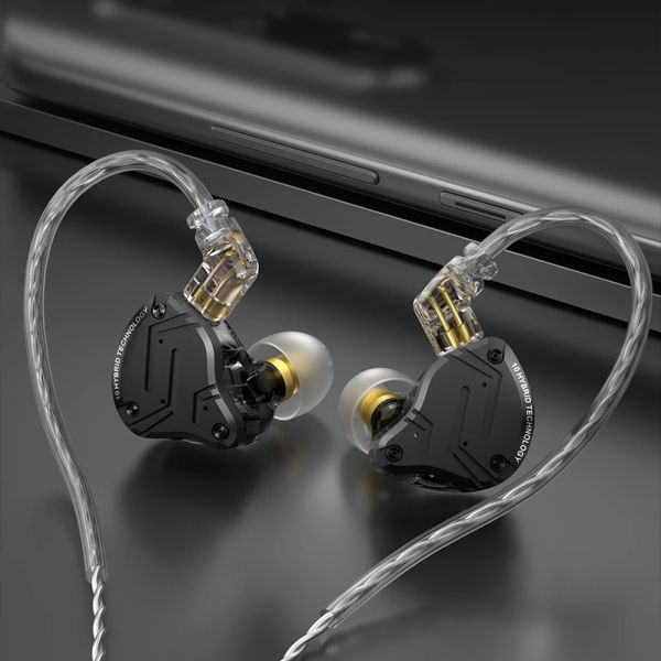 KZ-ZS10 PRO X In-ear Sports Wired Headphones Dynamic Balanced Armature HiFi Headset Earbuds 3.5mm Jack Hands Free for Phone