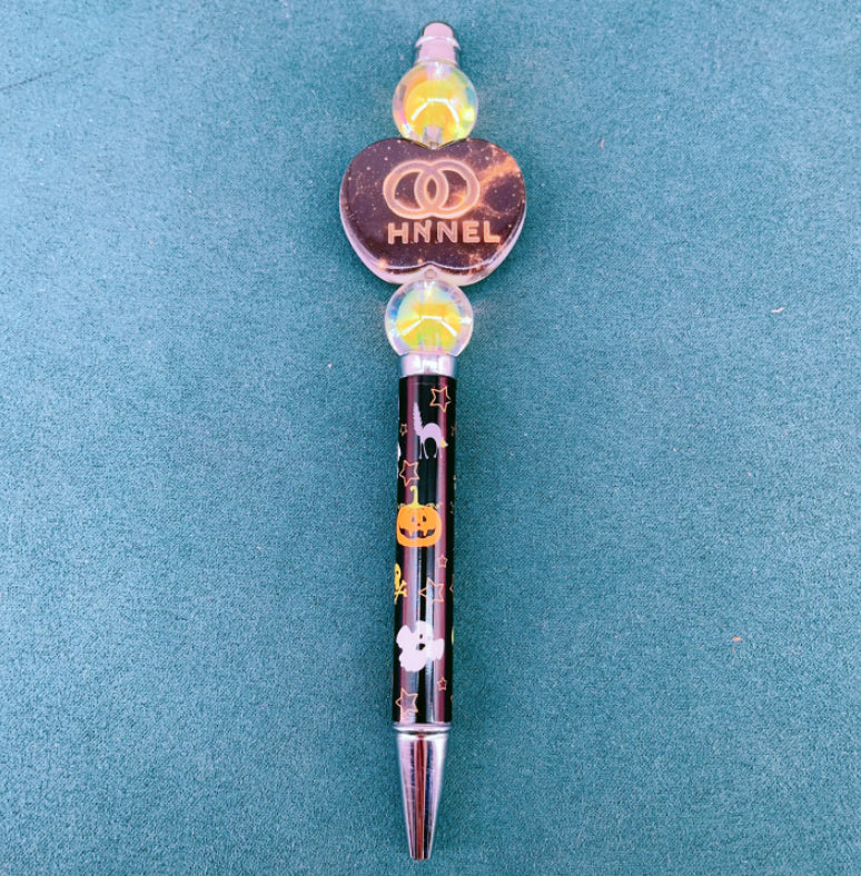 Creativity Designer Fashion Ballpoint Pens Black Ink Letter Print Fountain Pen Writing Supplies