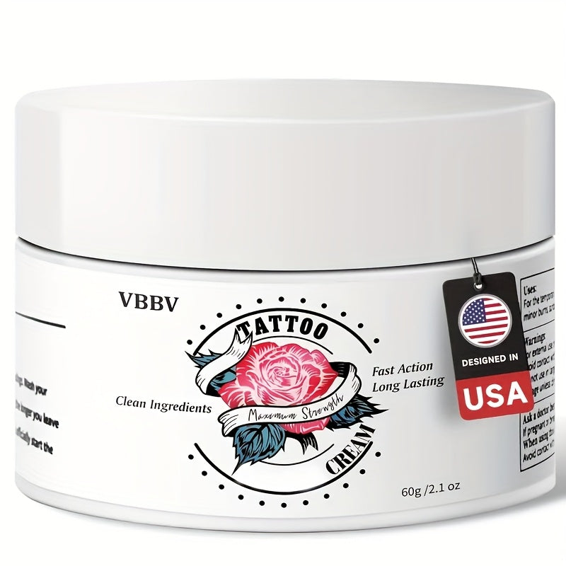 TEMU Tattoo Super, 6-hour Lidocaine Tattoo, Suitable For Tattoos, Hair Removal, Microneedling Stimulation (2.1oz-60ml)