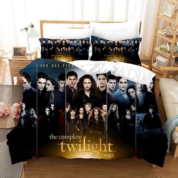 New Movie Twilight Bedding Set Love Duvet Cover Set case Film Single Queen King Full Size Soft Bed Linen for Women Teens X250203
