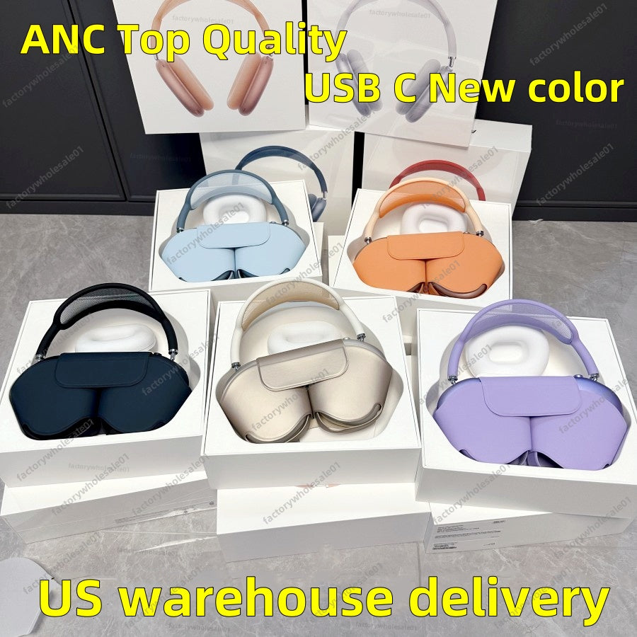 for Airpods MAX Top ANC Metal airpodspro max 2 3 4 Headband Headphone Accessories Transparent Solid Silicone Waterproof Protective case pro Maxs Hea
