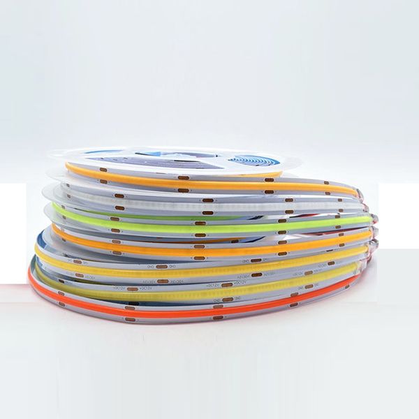 COB LED Strip Lights Flexible LEDs Light Strings 320LEDs-M DC24V Tape Lamps Home Bedroom Kitchen Decoration DIY Lighting (DV 24V ) usalight