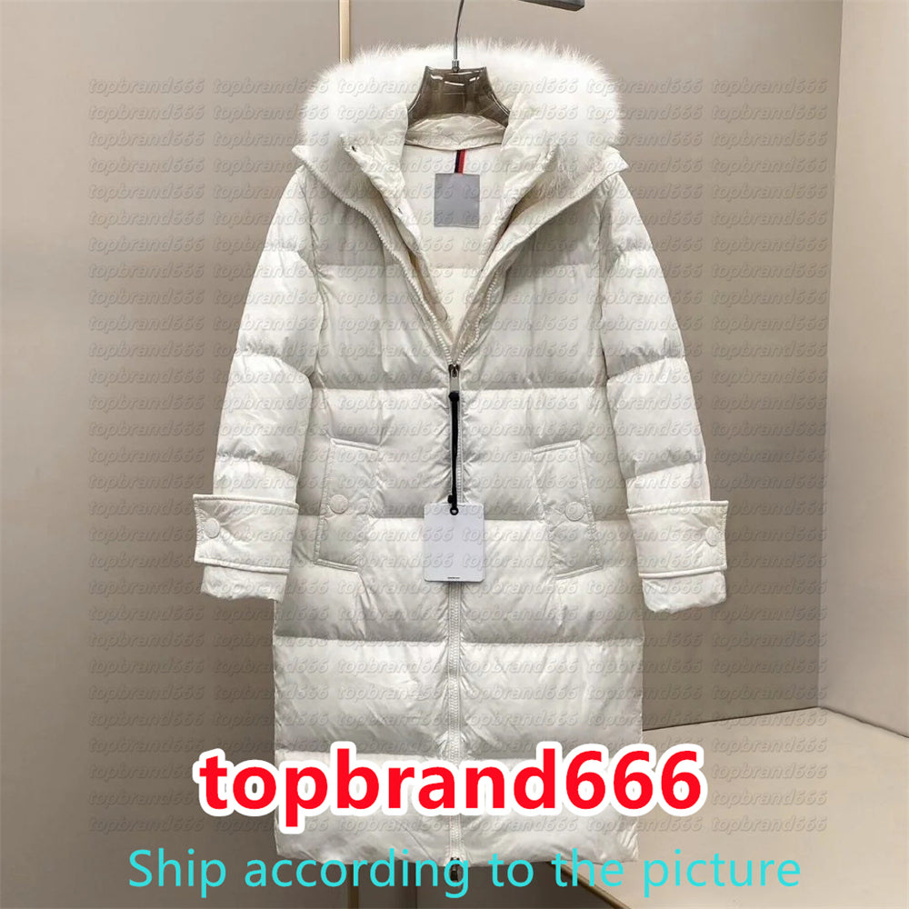 Designer Women jacket embroidered badge jacket fur winter warm with belt puffer coat down jacket Fashion Parkas With Belt Lady Coat Outerwear Down J