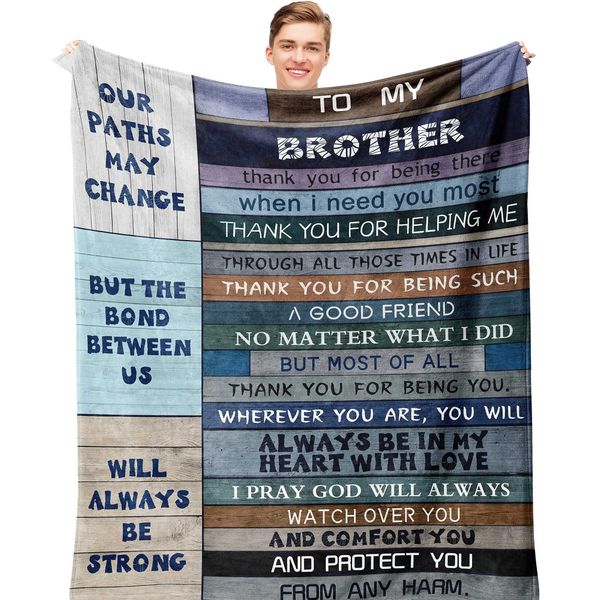 Gifts for Brother Blanket-Brother Gifts From Sister-Gifts for A Brother-Gifts for Brother BirthdayGraduation Soft Throw BlanketXJ241210