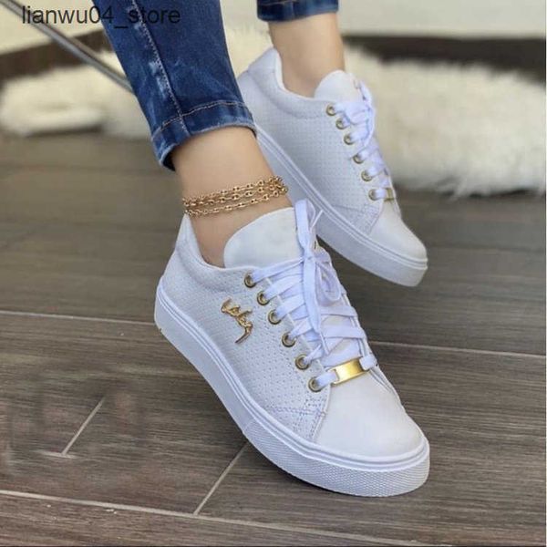Casual Shoes 2025 NEW Lace-up Decor Sneakers Platform Chain Casual Shoe Design Vulcanized Shoes Women Student Skatboard eu35-42 H250110
