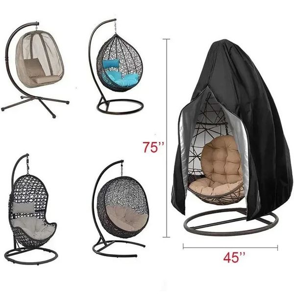 Chair Cover Anti-Dust Hanging Chair Cover Waterproof Protector Cover Hanging For Outdoor Swing Chair Hanging 250118