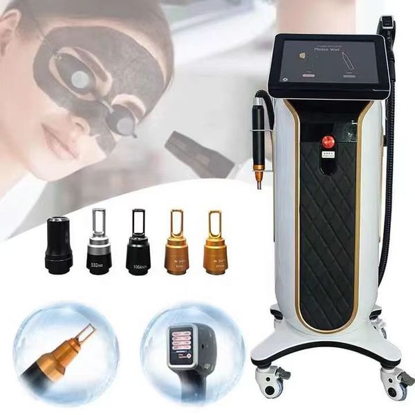 Factory OEM-ODM 2in1 Pico Laser Picosecond Tattoo Removal Face Skin 4 Wavelengths Ice Diodo Depilacion Diode Laser Hair Removal Machine