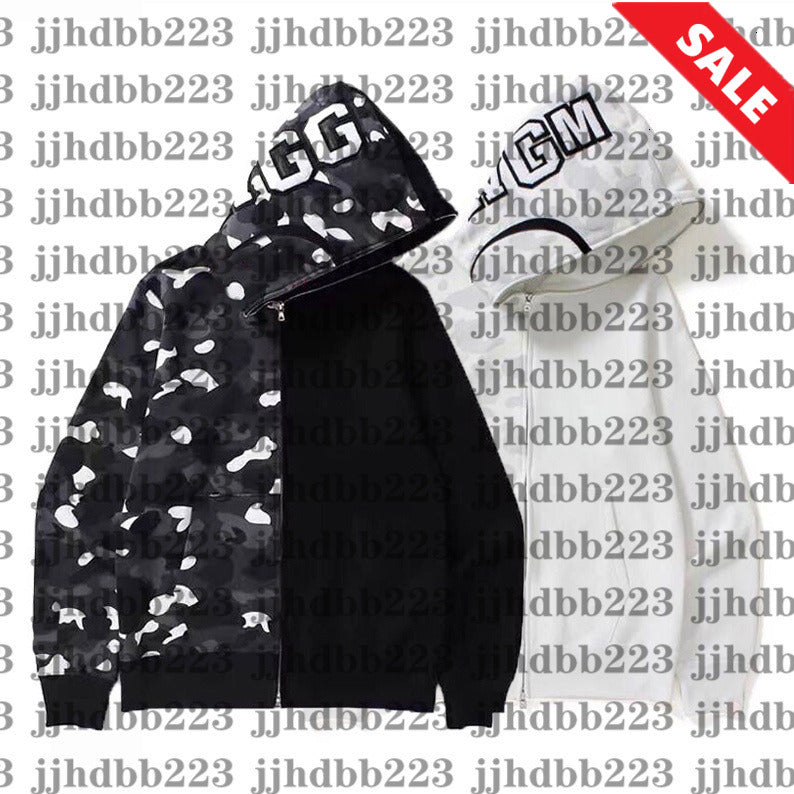 High Quality Hoodies Mens Womens Fashion Shark Hoodie Men Deisigners Stylist Cartoon Blakc White Hoodie Jackets Man Casual Sharks Sweatshirts daily